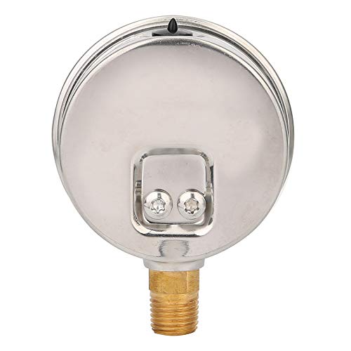 Solimeta 2-1/2" Dial Size, Oil Filled Hydraulic Pressure Gauge, 0-5000Psi/Kpa, 304 Stainless Steel Case, 1/4"Npt Lower Mount #TOP2