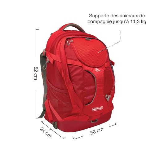 Kurgo Go Stuff It Dog Treat Bag, Training Treat Pouch Bag for Dogs, Treat Pouches for Pets, Hands-Free Pouch Waist, Reflective, Includes Carabiner (Chili Red)