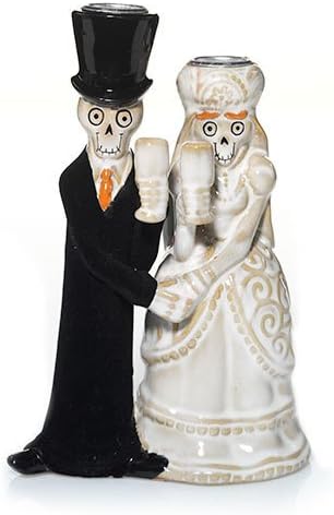 Bride And Groom Halloween Taper Candle Holder - Yankee Candle