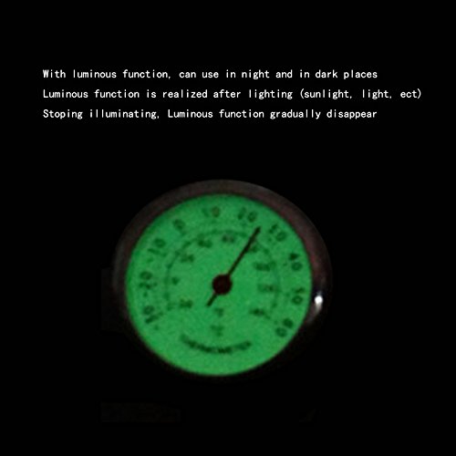 Idain Car Dashboard Thermometer - Mini Vehicle Thermometer Decoration Air Vent Cilp 1.57*1.57*1.57Inch #TOP5