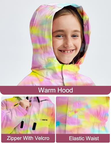 Image of GEMYSE Kids One Pieces Ski Suits Jumpsuits Boys Girls' Winter Outdoor Snowboarding Waterproof Snowsuits