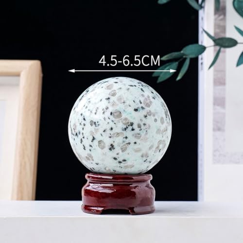 Bola de cristal natural pulida Tianshan azul para decoración elegante 3