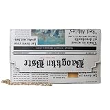 LoveWLC Newspaper Evening bag Clutch Crossbody Bag,Novelty PU Envelope Purse Adjustable Shoulder Bag for Women