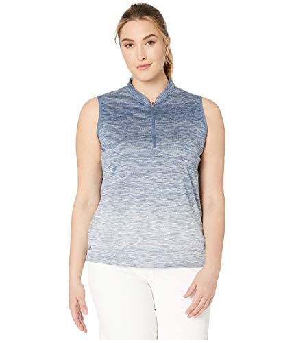 adidas Golf Women's Novelty Sleeveless Polo, Tech Ink, X-Small