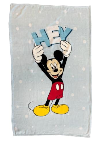 hermet Mickey Mouse | Couverture Soft Touch | Plaid Coral | 100 x 150 | Disney