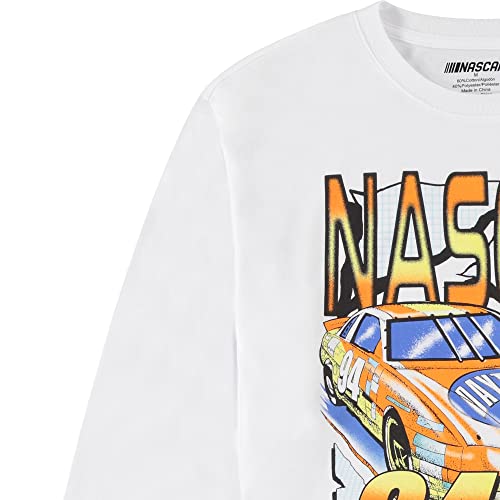 Nascar Vintage Daytona 500 Shirt Racing Mens Graphic Long Sleeve T-Shirt (White, Xx-Large) #TOP2
