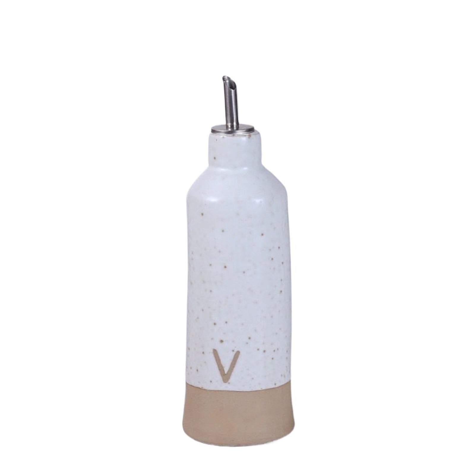 Botella de cerámica de Aceite de Oliva Botella de aceite 600ml, bote for vinagre y salsa, moderno, dispensador líquido cocina portátil for el hogar, suministros(Vinegar)