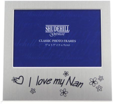 I Love My Nan 5" x 3.5" Photo Frame by Shudehill Freestanding Frames Gift