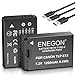 Produktbild ENEGON LP-E12 USB-C Direktladung Ersatzakkus 1200mAh (2er-Pack) mit 2-in-1 USB-C Ladekabel für Canon Rebel SL1, PowerShot SX70 HS, EOS M, EOS M10, EOS M50, EOS M100, EOS M200 Digitalkameras