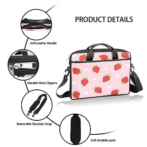 Bolso de portátil impermeable Fruit Lovely Strawberry 13-15 pulg miniatura 4