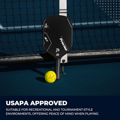 Image of PRECISE A40 - Outdoor Pickleball Balls | 40 Precision Holes for Stable Flight, USAPA Approved, Durable Construction Resists Wear, Available in Green or Yellow