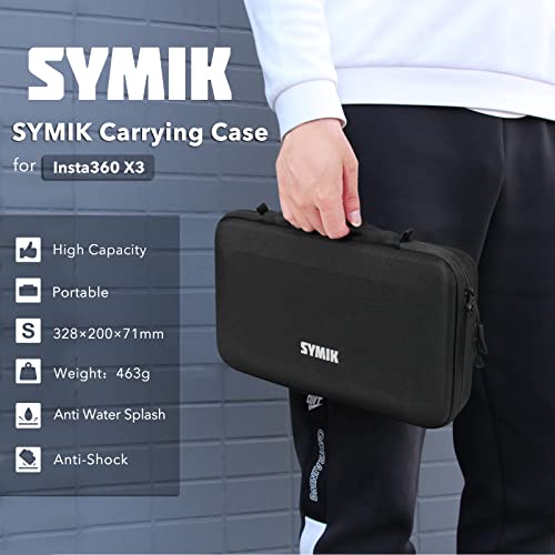 Insta360 X3 - Waterproof 360 Action Camera With 1/2" 48Mp Sensors, 5.7K 360 Active Hdr Video, Bundle With Invisible Selfie Stick, Lens Cap, Carrying Case, Screen Protector #TOP4