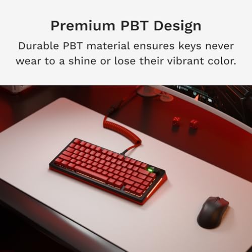 Image of GLORIOUS Gaming - GPBT Basics (PBT Keycaps), Revive Red, No Fade Dye-Sublimated, for Custom Mechanical Keyboards, Fits 100%, 75% 65% 60%, Fits ANSI & ISO, Supports Windows & macOS - English (US)