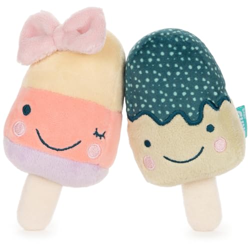 Image of GUND Baby Sweet Shakers Popsicle Ice Cream Plush Rattle Set of 2, 6.5"