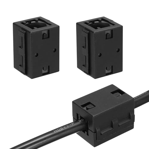 Filtre RFI EMI carré noir pour câble de données de 19 mm