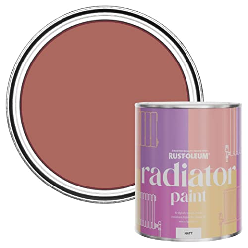 Rust-Oleum Red Radiator Paint in Matt Finish - Salmon 750ml