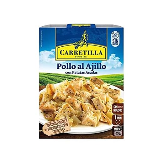 Carretilla Pollo al Ajillo con Patatas Asadas, 250g