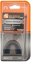 Shock Doctor Nano Double Mouth Guard, Carbon, Adult