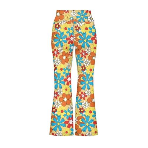 Girls Flare Leggings High Waisted Yoga Pants Bootcut Dance Casual Stretchy Bell Bottoms Athletic Leggings for 5-14Y3