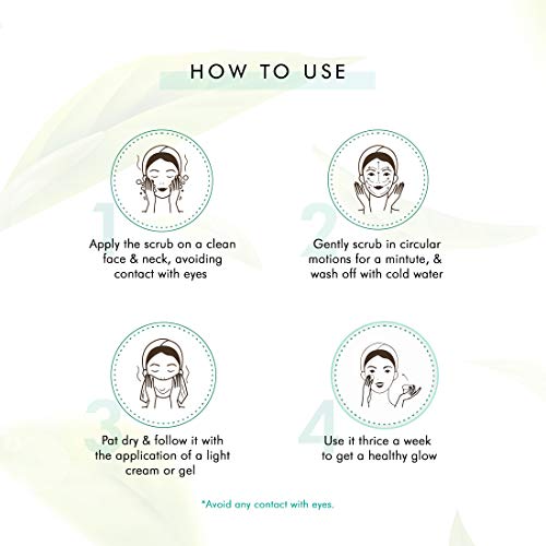 mCaffeine Green Tea Face Scrub with Vitamin C & Walnut for Women & Men | Removes Dirt, Blackheads & Gently Exfoliates Skin | For Oily, Normal, Dry,... - Image 6