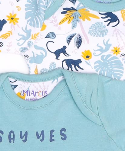 Image of Mi Arcus Printed Ting Tong Cotton Rompers /Bodysuits /Jumpsuits /Onesies for New Born Baby Boy /Girl /Kids Pack of 2