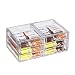 Stackable Acrylic Drawer Organizer Coffee Pod Holder Tea Bag Storage Organizer,Clear Stackable Storage Bins,Clear Organization And Storage Bathroom For Jewelry Hair Accessories Organizing