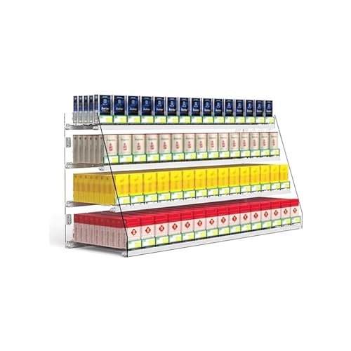 Présentoir à cigarettes de supermarché pour éviter le désordre et ranger le comptoir
