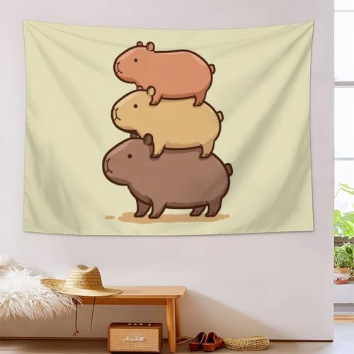 Tapisserie capybaras réactive aux UV, le cadeau d'anniversaire original pour ados et fans de déco