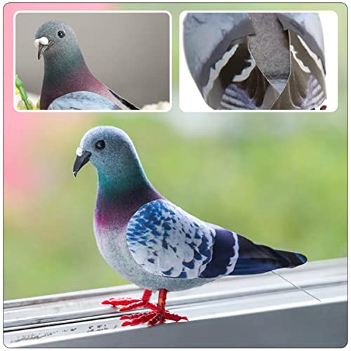 Doitool 2Pcs Desktop Figurines Mini Magics Tree Miniature Simulation Home Pigeons Figurine Model Pigeon Wreaths Birds Diy Decor Decoration Fake Collectible Easter Garden Doves Christmas #TOP2