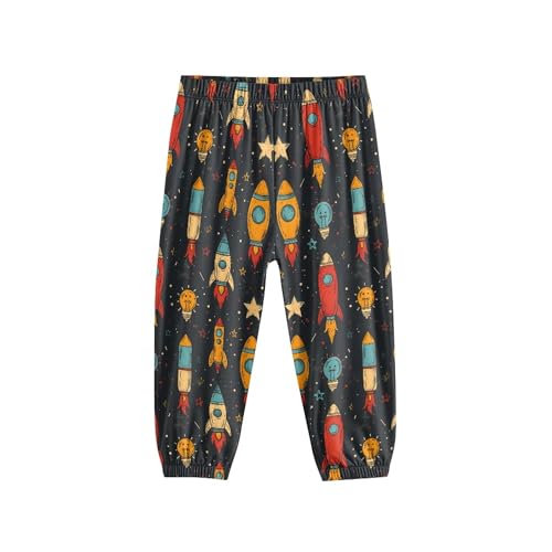 Image of Unisex Little Kids Yoga Trousers Bohemian Beach Pants Baggy Harem Activewear for Boys and Girls Age 3-10