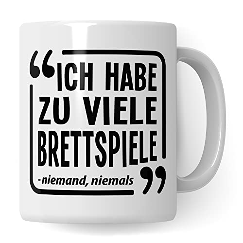 Brettspiel Tasse - Tabletop Geschenk lustiger Spruch - Kaffeetasse RPG Rollenspiel Fantasy Pen & Paper D20 Motiv - Board Games Spieleabend Dungeon Kaffee-Becher