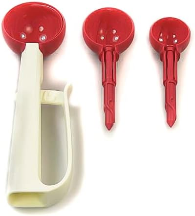 Tupperware Portioner PortionsART white pastel red measuring spoon 37743
