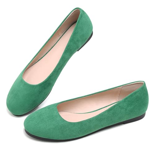 Image of Dear Time Women's Flats Comfortable Slip On Ballet Flats Soft Solid Casual Shoes