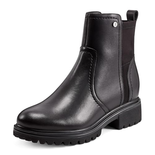 Rockport Women's Isalina Ankle Boot, Black Leather, 8