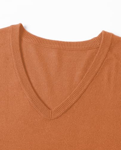 Image of QUALFORT Women's Sweaters Long Sleeve Soft Lightweight Basic Knitted Pullover Sweater