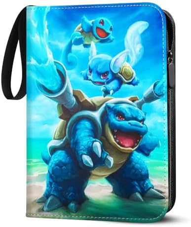 Sammelkarten Album for pokemon - 900 Karten Kapazität Sammelalbum Groß | 9 Taschen/Seite • 50 Doppelseitig • Wasserdicht Hefter • PU-Leder • mit Reißverschluss • perfekt für Sammle