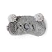 Masque de Sommeil, H HOMEWINS Masque de Nuit Yeux Confortable en 100% Soie Naturelle & Peluche Ultra-Douce Ajustable Dormir pour Voyage Dessin Animé Mignon Femme Enfant (Koala gris)