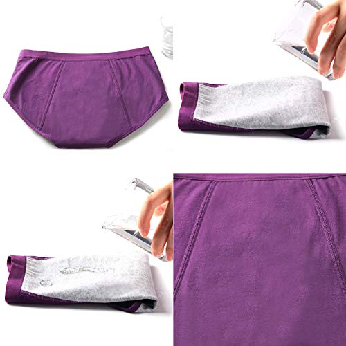 Olikeme Women Period Panties Leakproof Underwear For Heavy Flow Menstrual Cycle Hipster For Teens,Mulit Size Large #TOP2