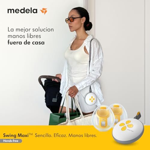Medela Swing Maxi Hands-free extractor de leche eléctrico doble, uso intuitivo y sencillo, portátil, compatible con la aplicación Medela Family - imagen 2