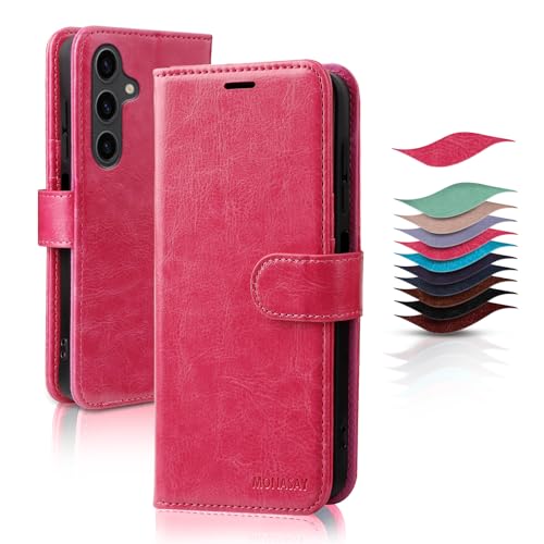 Housse cuir Samsung Galaxy A55 5G MONASAY finition premium