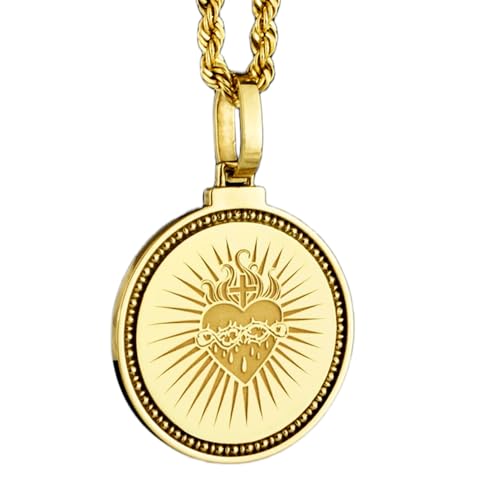 Colgante de plata de ley 925 chapado en oro con grabado japonés de 28 mm 1