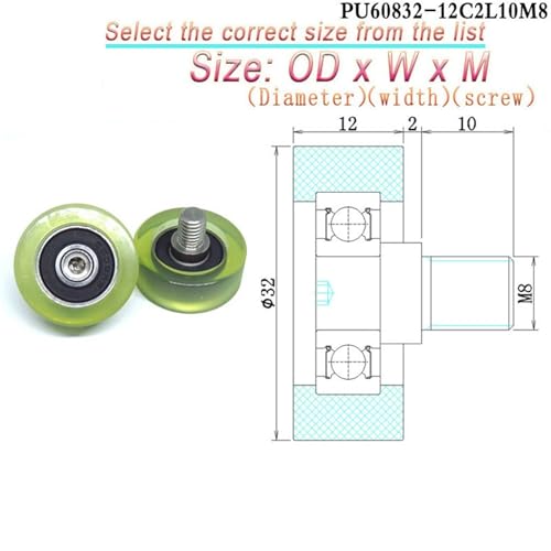 Roulements rigides à billes PU600032-10C1L10M8 diametre 32mm - 2