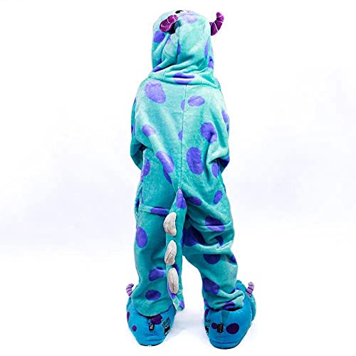 Sullivan Kigurumi Pijama Macacão Oficial Monstros S/A Disney Cor:Azul;Desenho:Monstros S/A;TAMANHO:3