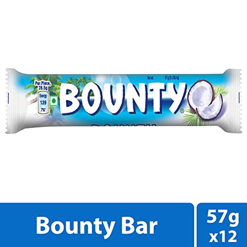 Image of Bounty Coconut Filled Chocolates, 684g (Pack of 12) & Snickers Peanut filled Chocolates, 540g (Pack of 12)