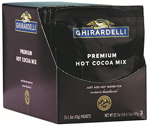 Ghirardelli Premium Hot Cocoa Envelopes, Rich chocolate, 22.7 Ounce (Pack of 15)