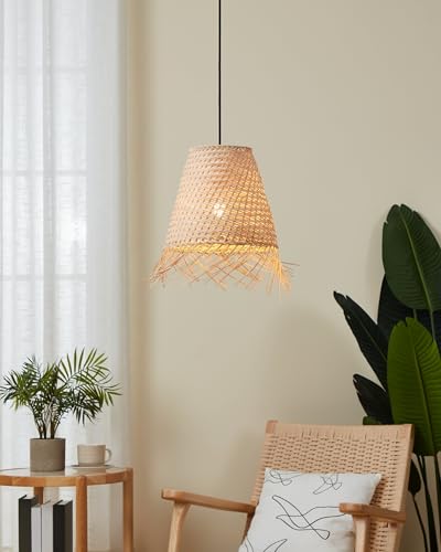 Eglo Lampada Sospensione Aycliffe Paralume Rattan Ø30Cm - 2