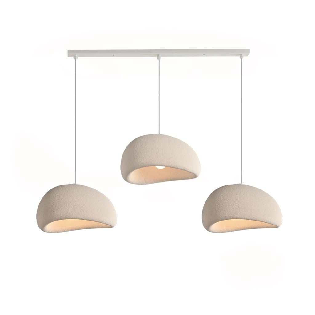 Wabi-Sabi Hängelampe Moderne Restaurant Kronleuchter Unregelmäßiges Design Höhenverstellbar Geeignet Für Wohnzimmer Studienzimmer Schlafzimmer Esstische Pendelleuchten(Blaiken Brown-B)