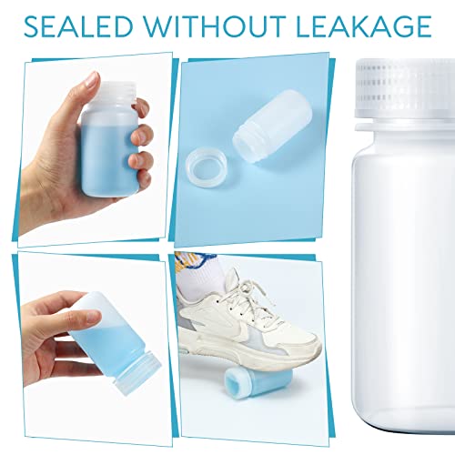 Pinkunn YLI-PINKUNN-505 20 Pcs Plastic Sample Bottles 4Oz/ 125Ml Laboratory Grade Polypropylene Wide Mouth Reagent Bottles Clear Liquids Storage Bottles thumb #2