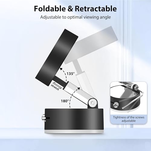 Adjustable Vacuum Magnetic Phone Holder,Magnetic Phone Stand Mount, 360-Degree Rotating Base, Phone Mount for/Gym/Shower/Car/Mirror,Adjustable Suction Cup Phone Mount