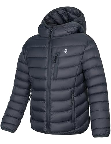 Little Donkey Andy Kids Girls Packable Hooded Puffer Jacket Children Lightweight Puffer Coat Winter 6-14Years2